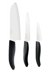 Kyocera Advanced Ceramics: 3 Piece Set That Includes A Chef, Micro Serrated, & Paring Knife